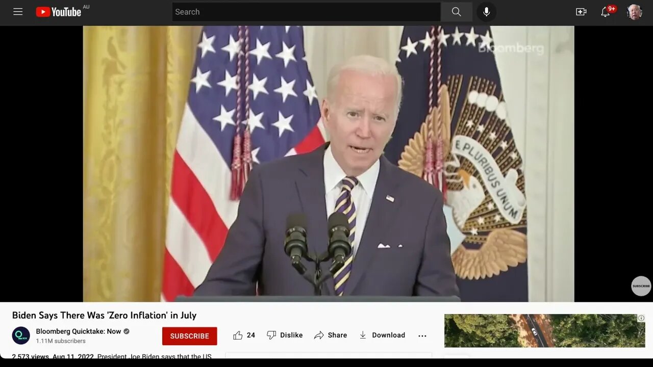 🟨 拜登稱7月份出現“零通脹” 🟨