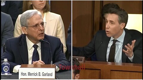 POWERFUL EXCHANGE between Sen. Josh Hawley & AG Merrick Garland