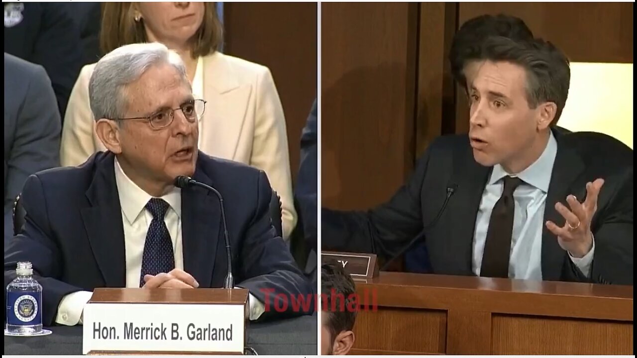 POWERFUL EXCHANGE between Sen. Josh Hawley & AG Merrick Garland