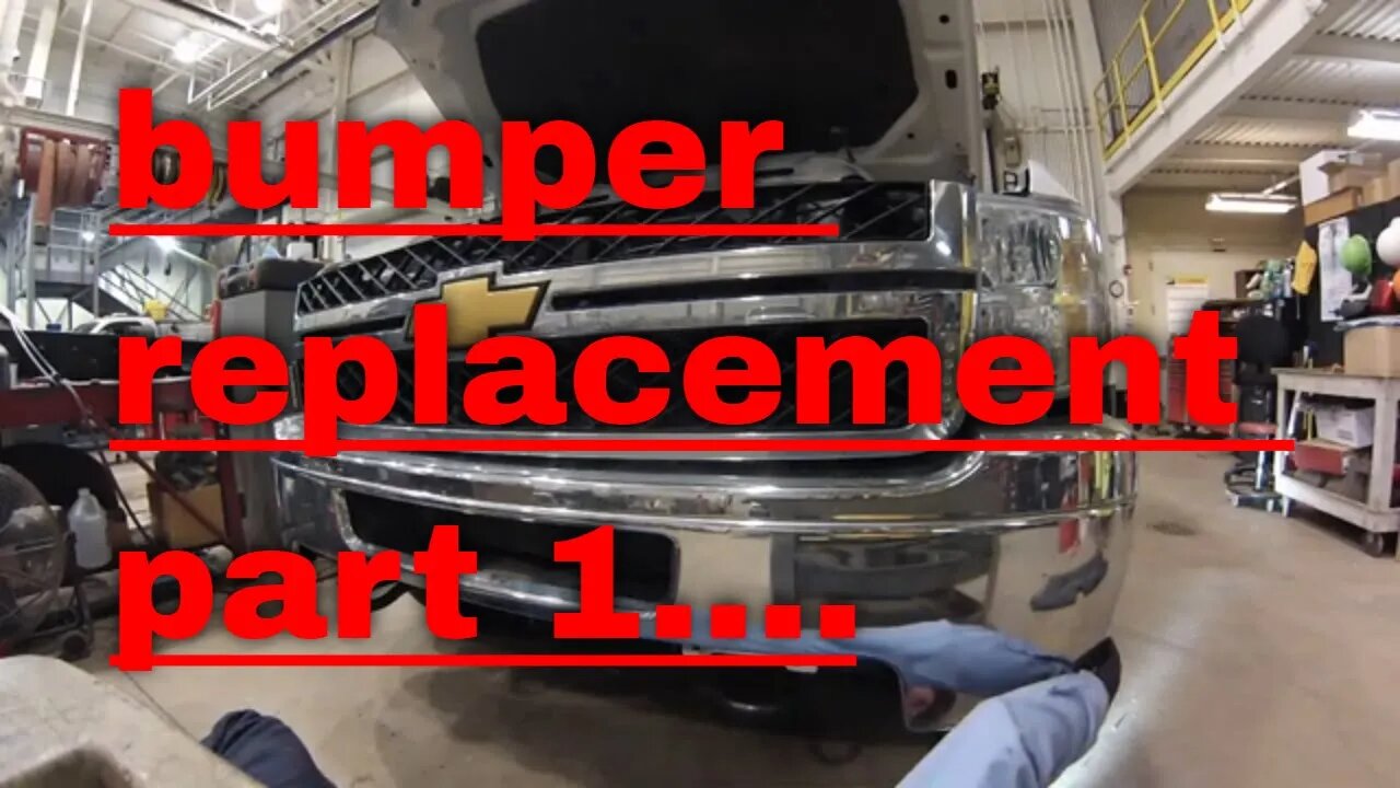 2017 chevy 2500 hd front bumper replacement (pt 1 teardown )