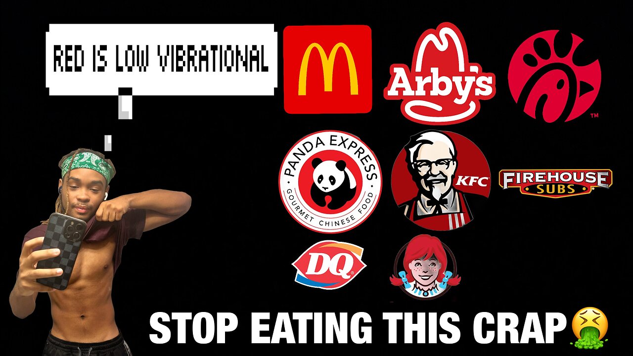 Why MOST FAST FOOD restaurants USING the COLOR RED for their LOGO (STOP EATING FAST FOOD!!!)