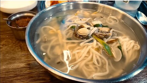 #Korea #cooking #hungry Manila clame noodle at Korean restaurant