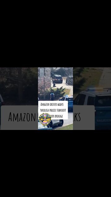 Unlikely Hero: Amazon Delivery Guy Takes on Active Police Standoff #amazonprime #funny #police #fyp