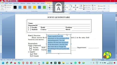 MS Word Forms & Tables | How to Create, Design and Edit