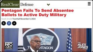 ELECTION TREASON: Pentagon Blocks Active Duty Military From Voting While Illegals Publicly Vote!