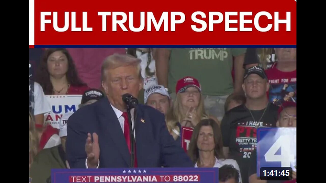 President Donald Trump holds campaign rally in Wilmington