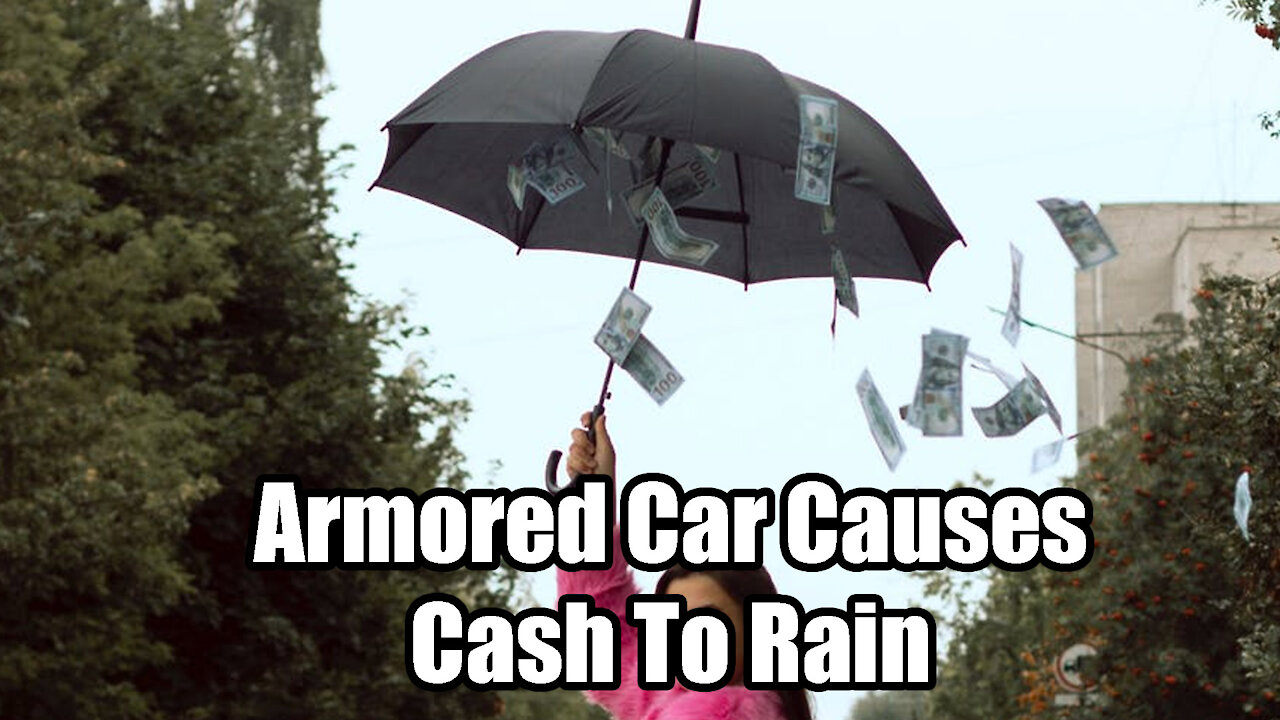 California cash💰 freeway falls from armored truck🚛