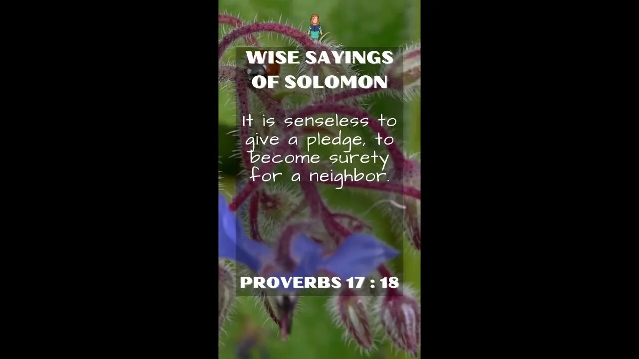 Proverbs 17:18 | NRSV Bible - Wise Sayings of Solomon