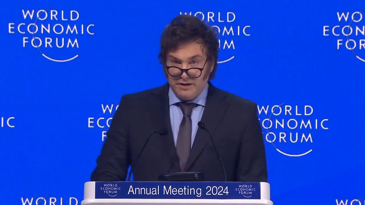 Milei's 2024 Davos talk, directly translated to English by AI (by heygen), in his own accent