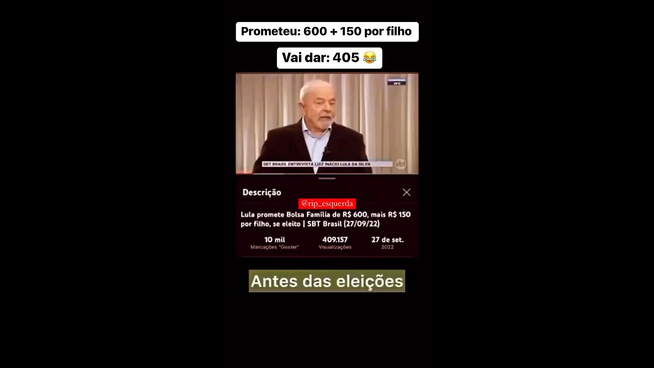 Lula e os auxílios.