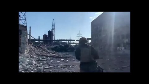 Video of Ukrainian troops at Azovstal plant!