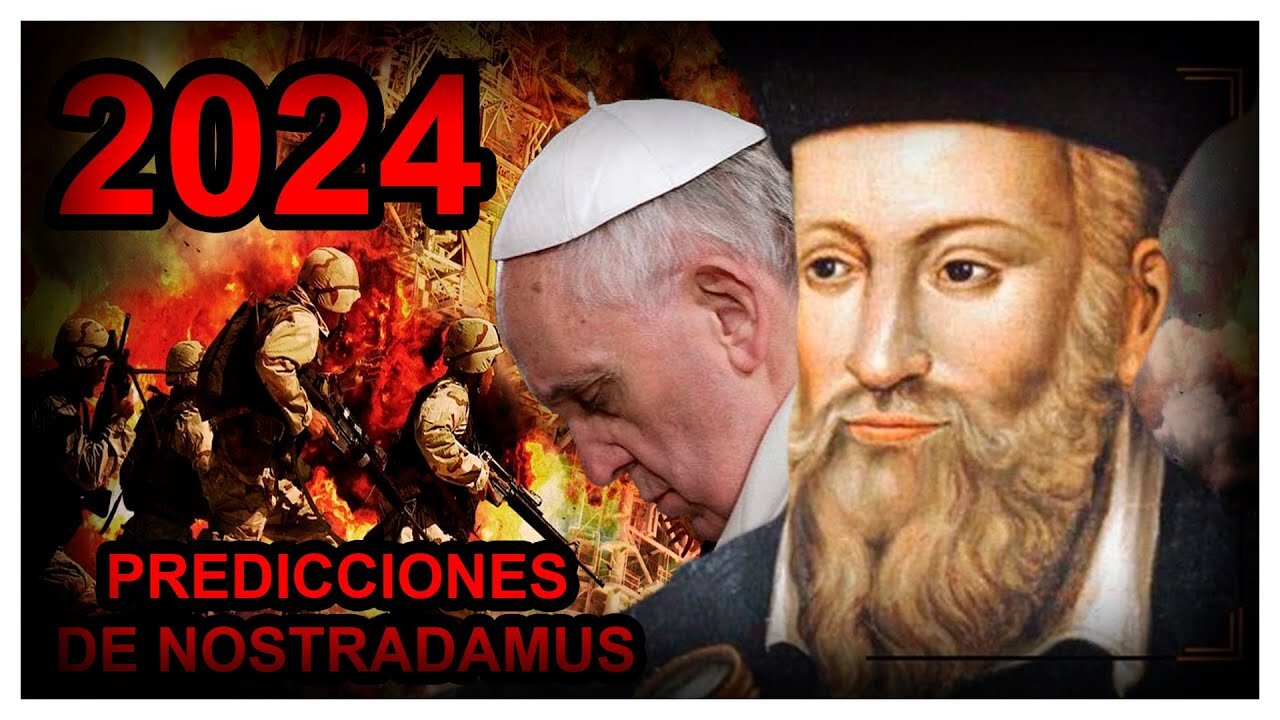 LE INQUIETANTI PREVISIONI DI NOSTRADAMUS PER IL 2024-VIDEO SPECULATIVO-PREVISIONI FATTE DA UNA PERSONA AUTOREVOLE COME NOSTRADAMUS,SONO SICURAMENTE PIù AFFIDABILI DI QUELLE SCRITTE NELLE BIBBIA E NEL LIBRO DELL'APOCALISSE