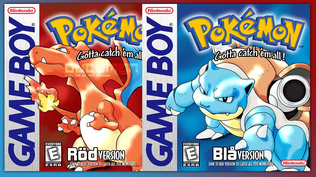 Pokemon Röd och Blå - GB Hack ROM. Swedish-translated version of Pokemon Red and Blue