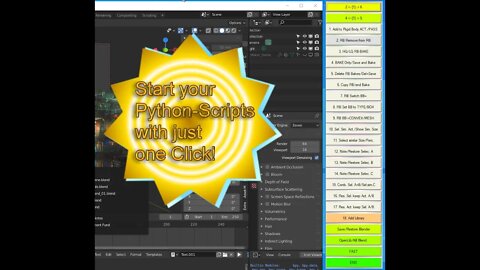 Blender Quickbuttons Buttonbar v.1.00