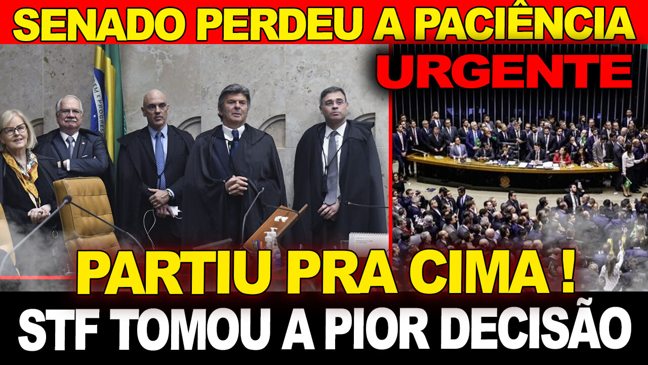 URGENTE - SENADOR PARTE PRA CIMA DO STF !! TOMARAM A PIOR DECISÃO DE TODAS !!