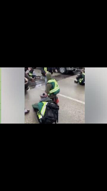 Vancouver Commuters Drag Climate Change Activists Out of The Street