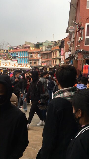 Happy loser Nepal Baudha stupa