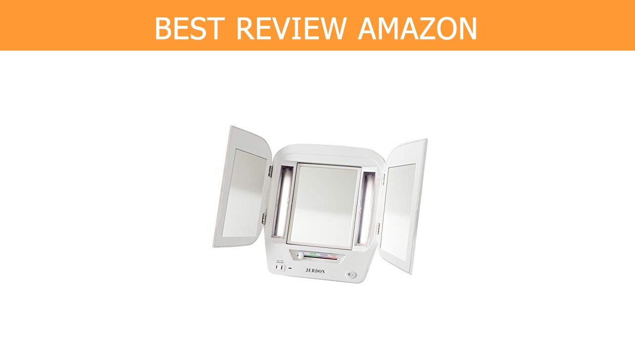 Jerdon JGL12W Trifold Lighted Mirror Review