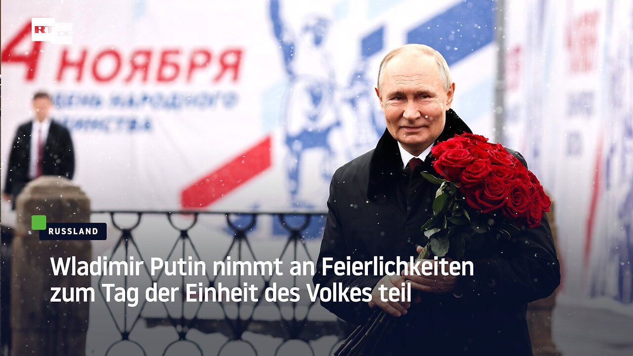 Wladimir Putin nimmt an Feierlichkeiten zum Tag der Einheit des Volkes teil