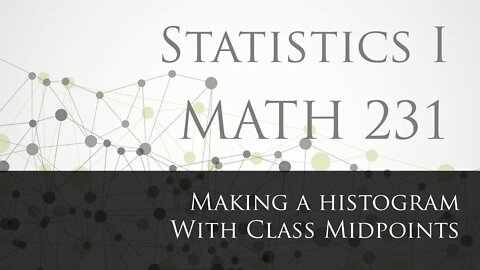 Making a histogram of the pulse rates of females using class midpoints