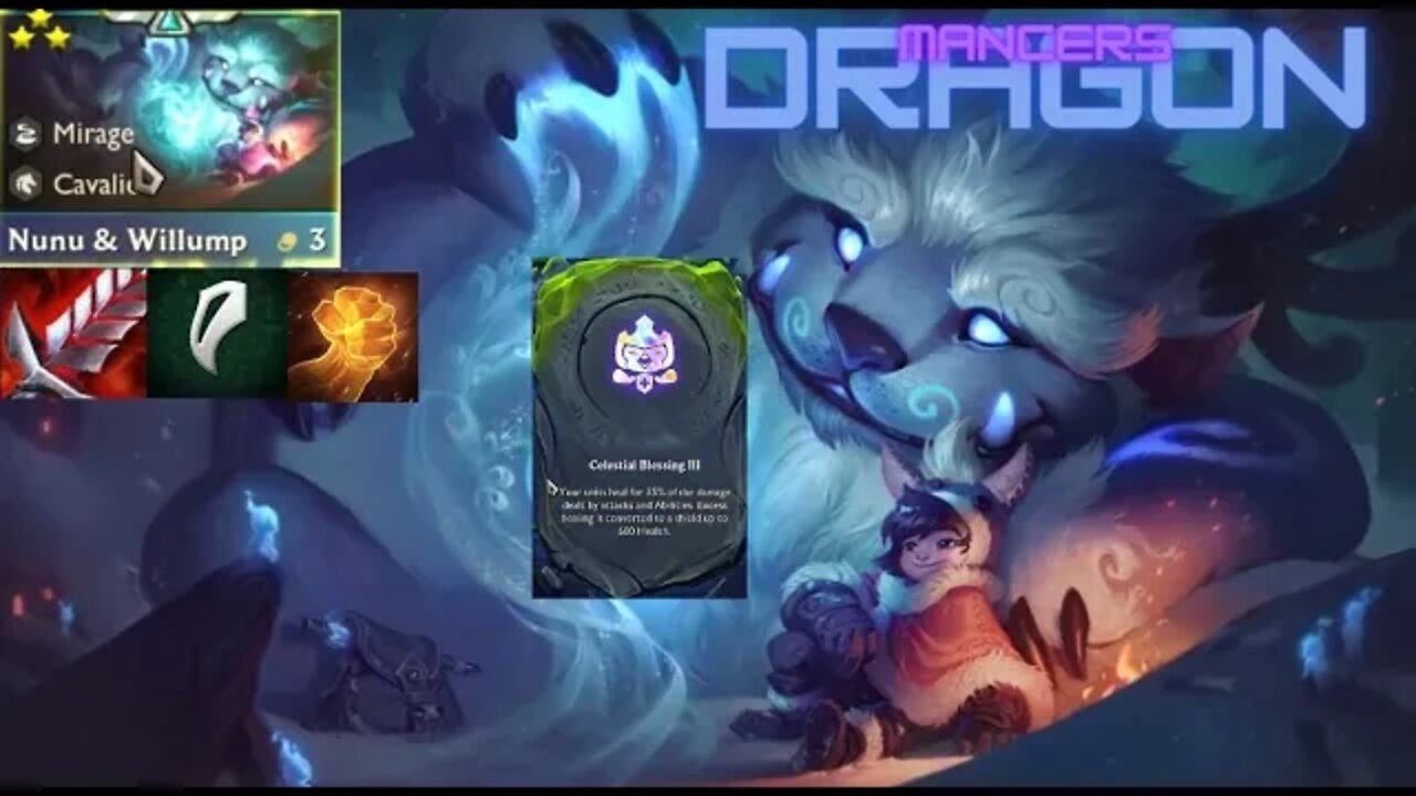 TFT DRAGONMANCER NUNU 3 STAR #teamfighttactics