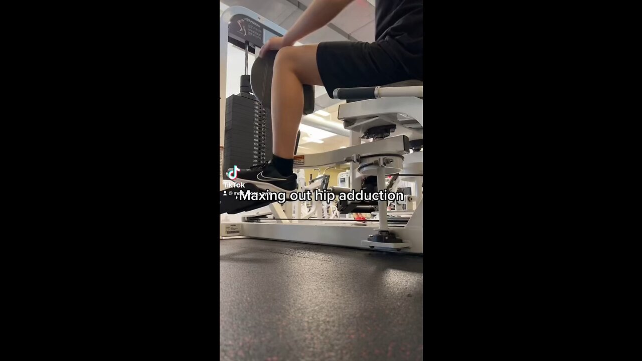 Maxing out hip adduction