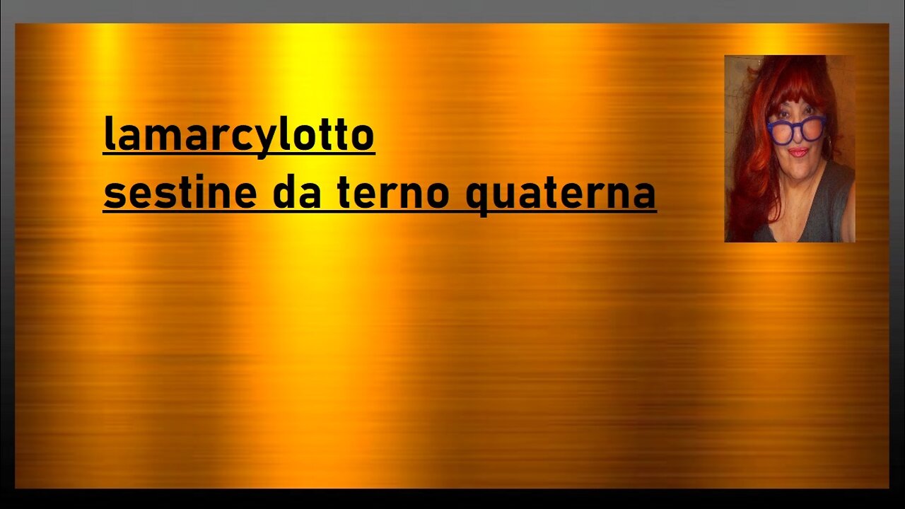 SESTINE DA TERNO E QUATERNA LE SETINE SONO TRE
