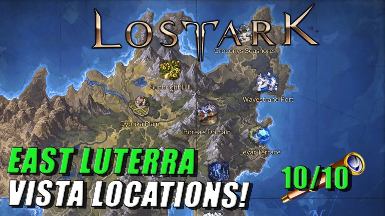 LOST ARK - EAST LUTERRA VISTA LOCATIONS! | ADVENTURE TOME