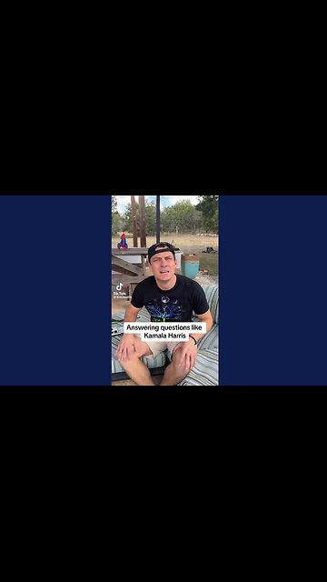 Guy answers questions like Kamala Harris. Hilarious.