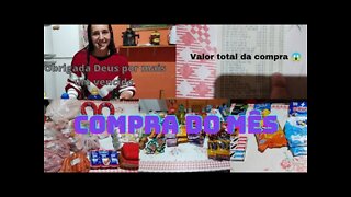 Compra do mês pra 5 pessoas- Valor total de uma compra no Paraná