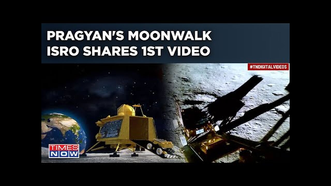 Watch: After Chandrayaan-3 Landing, ISRO Releases First Video Of Pragyan Rover's Moonwalk