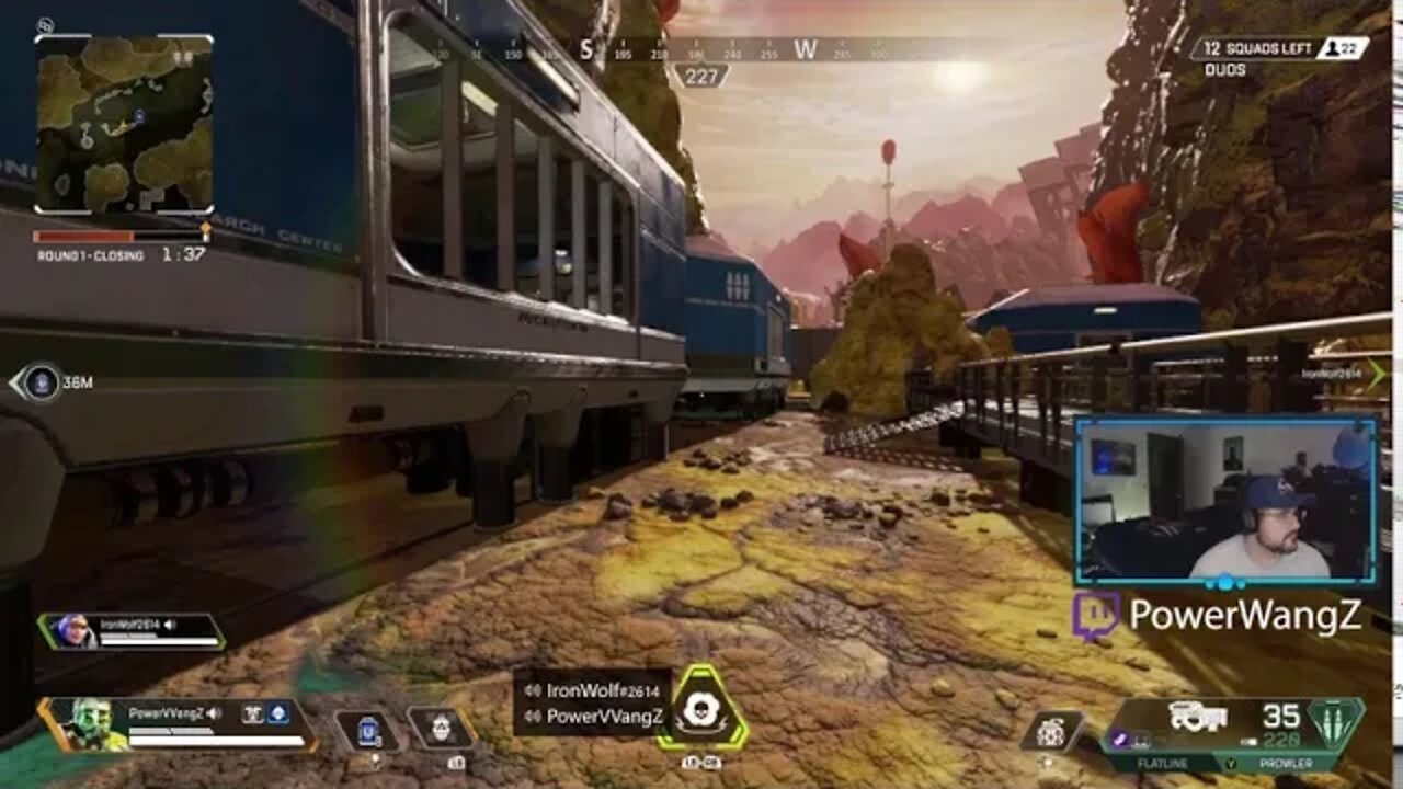 Apex Legends (Season 5) Caustic FTW - PowerWangZ and IronWolf Duo 7-13-2020