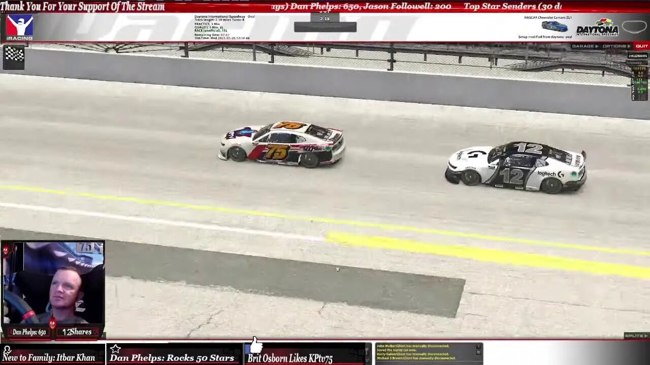 Lets just have some fun! Lets Go NASCAR iRacing! KPtv