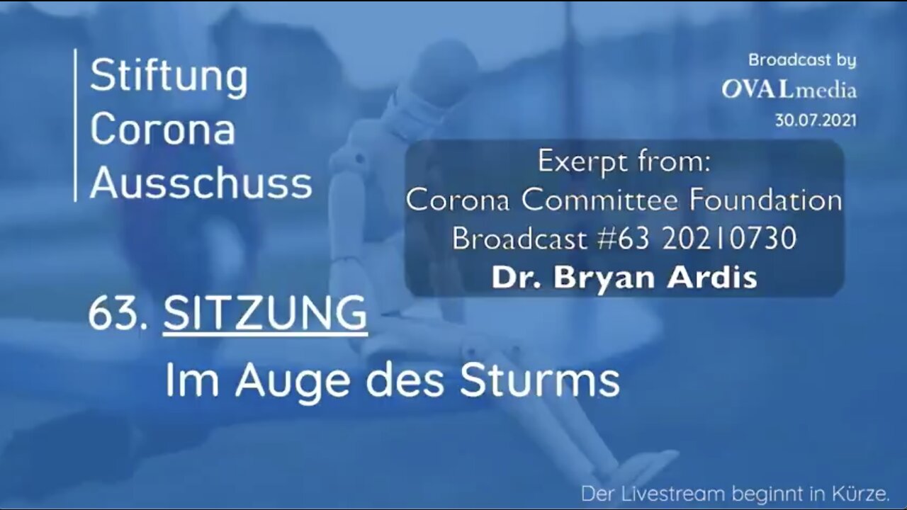 Reiner Fuellmich interviews Dr. Ardis FDA prior knowledge of adverse events