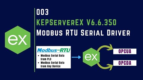 003 | Read & Write Modbus RTU Serial Holding Register Data in KEPServerEX V6 |