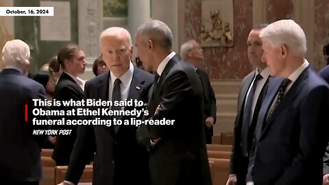 NY Post: Professional lipreader deciphers Biden & Obama at Ethel Kennedy service