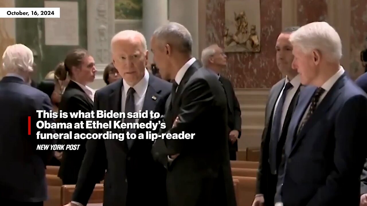 NY Post: Professional lipreader deciphers Biden & Obama at Ethel Kennedy service
