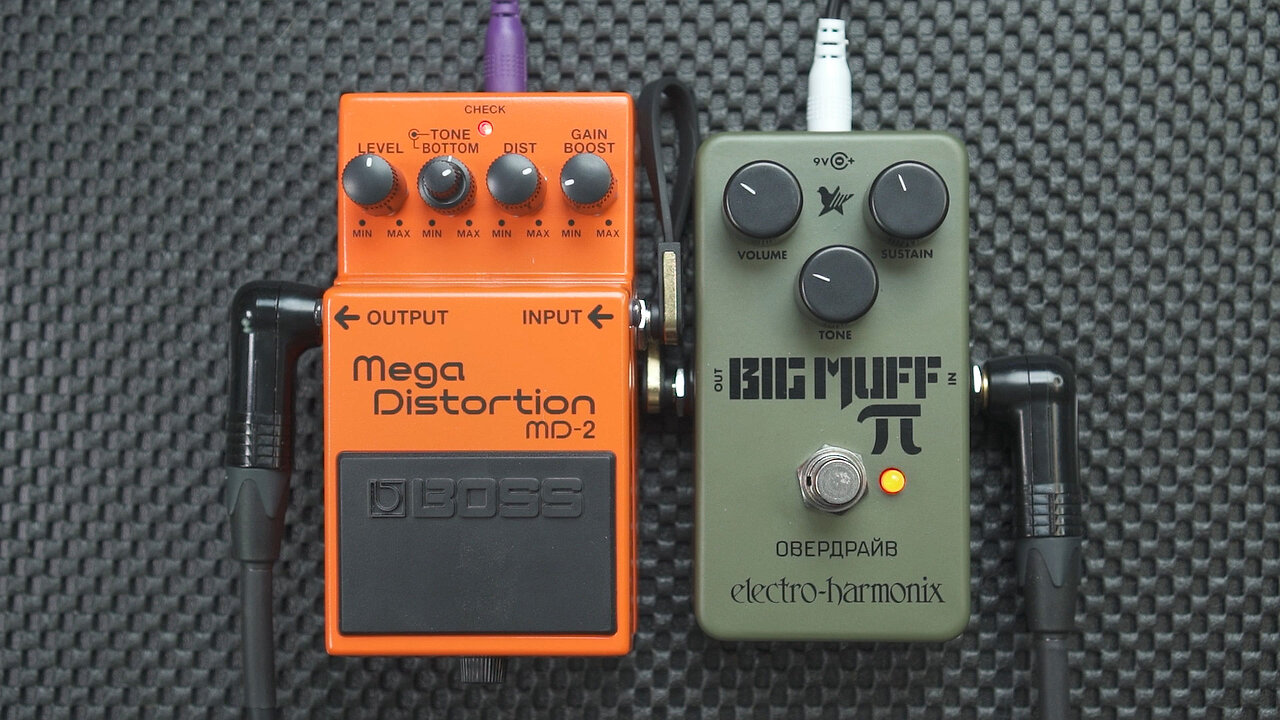 FX CHAIN: STACKING (Electro-Harmonix Green Russian Big Muff + BOSS Mega Distortion MD-2)