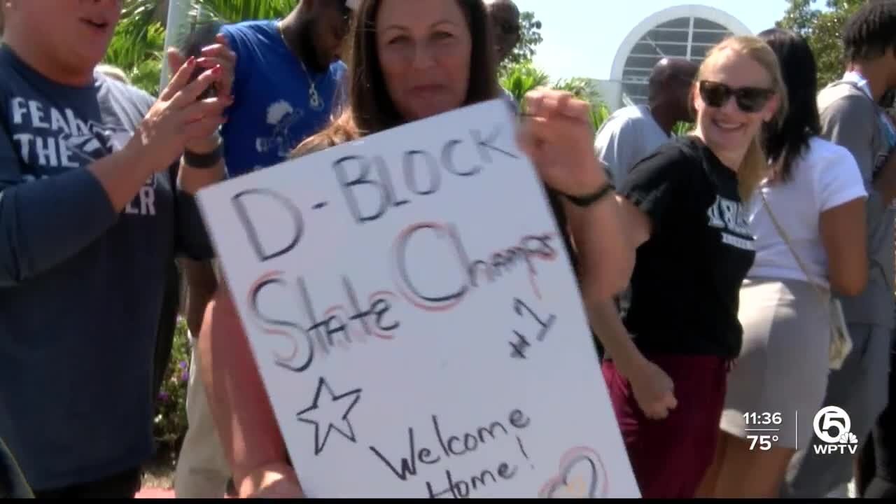 Dwyer Panthers return home to friends and family after state title win