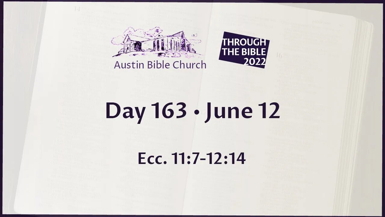 Through the Bible 2022 (Day 163)