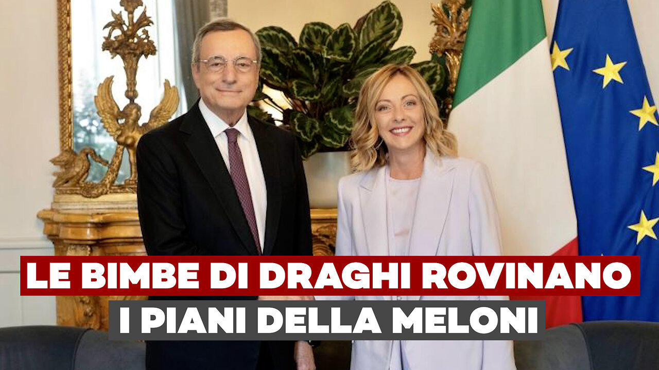 le Bimbe di Draghi rovinano i piani della Meloni, e le impediscono di farsi la sua banca