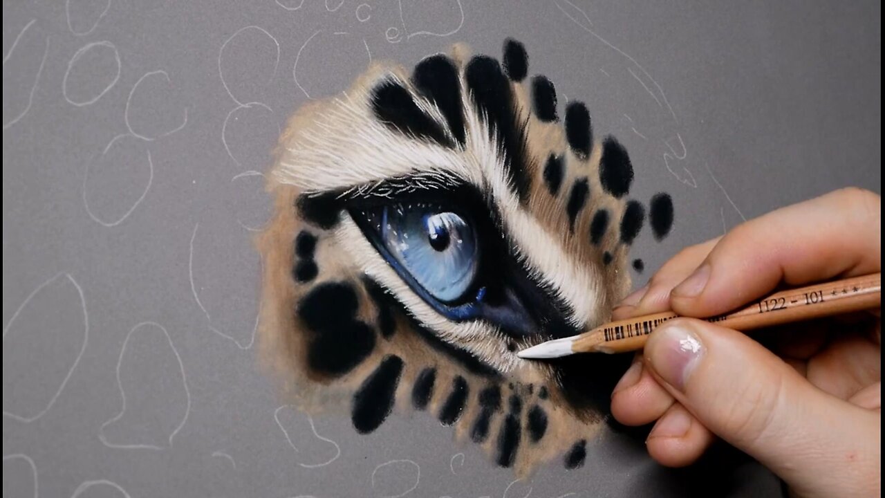 Drawing amazing realistic leopard