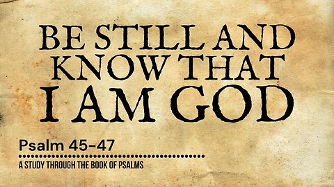 Be Still And Know That I Am God | Pastor Shane Idleman