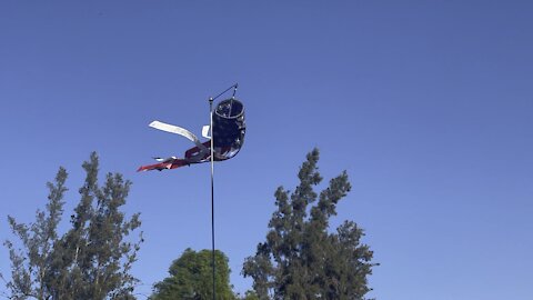 Windy day in Redlands at the Legion