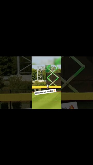 Little League Bat Flip 😳 #shorts #littleleaguebaseball #batflip