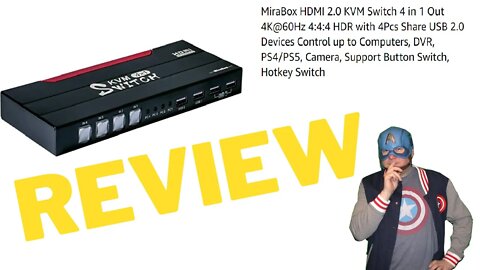 MiraBox HDMI 2.0 KVM 4 In 1 Out Review