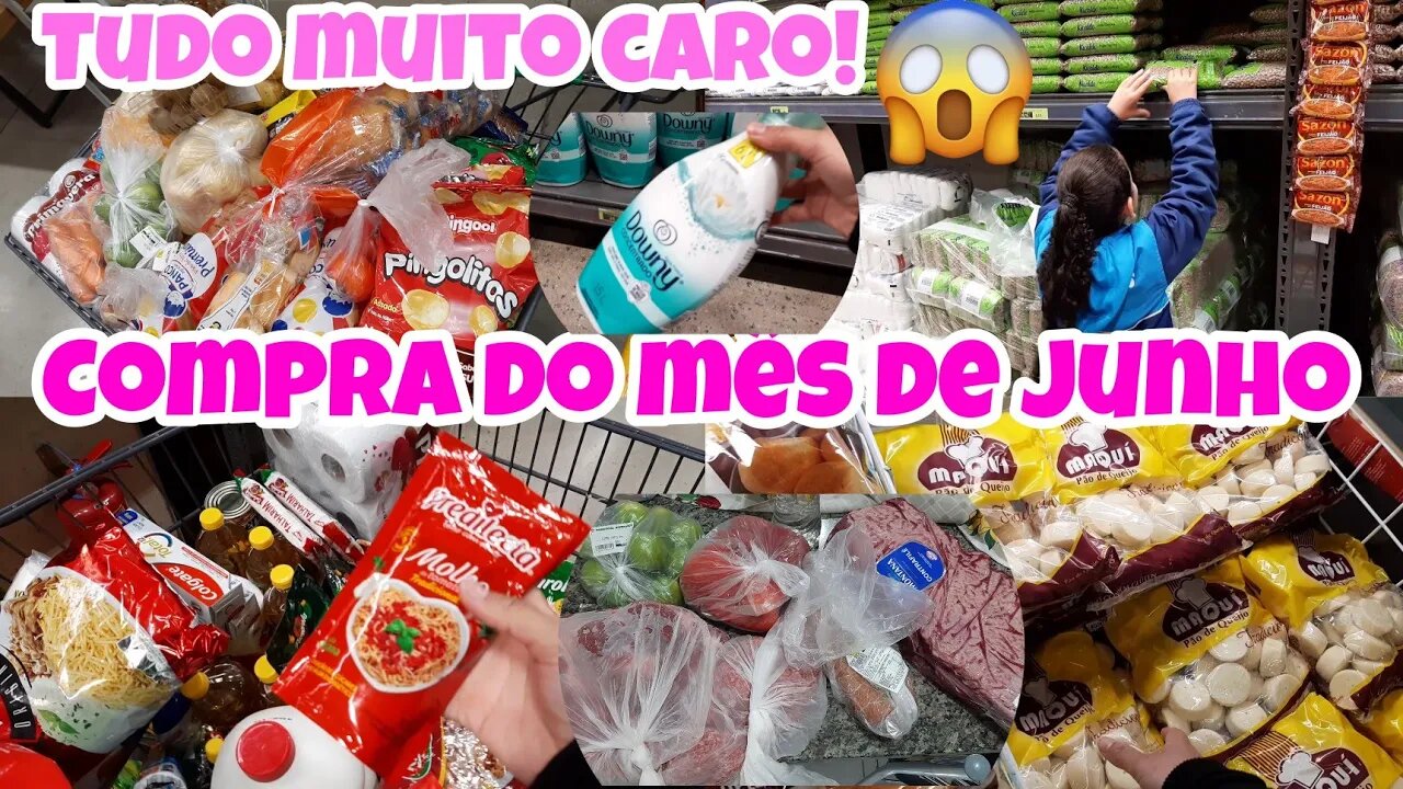 COMPRA DO MÊS PARA 4 PESSOAS // TUDO MUITO CARO😰