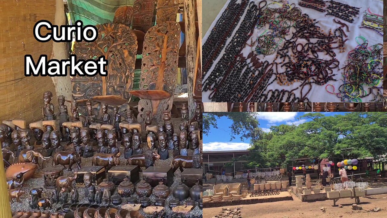 Curio Market in Monkeybay Malawi