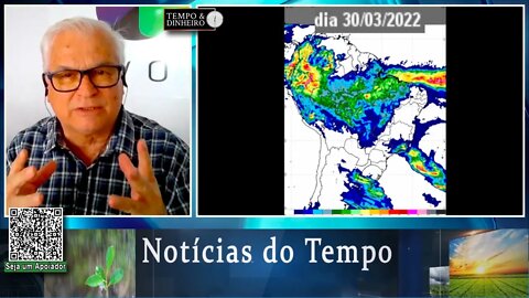 Previsão do tempo mostra chuva generalizada. Poucas regiões não são beneficiadas