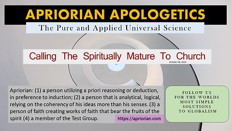 Calling The Spiritually Mature To Church